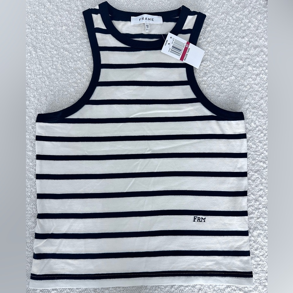 Frame Striped Racerback Tank Top. Xs. NWT